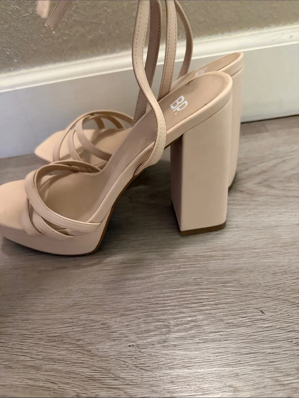 bp Neutral Platform Block Heel Ankle-Strap Sandal